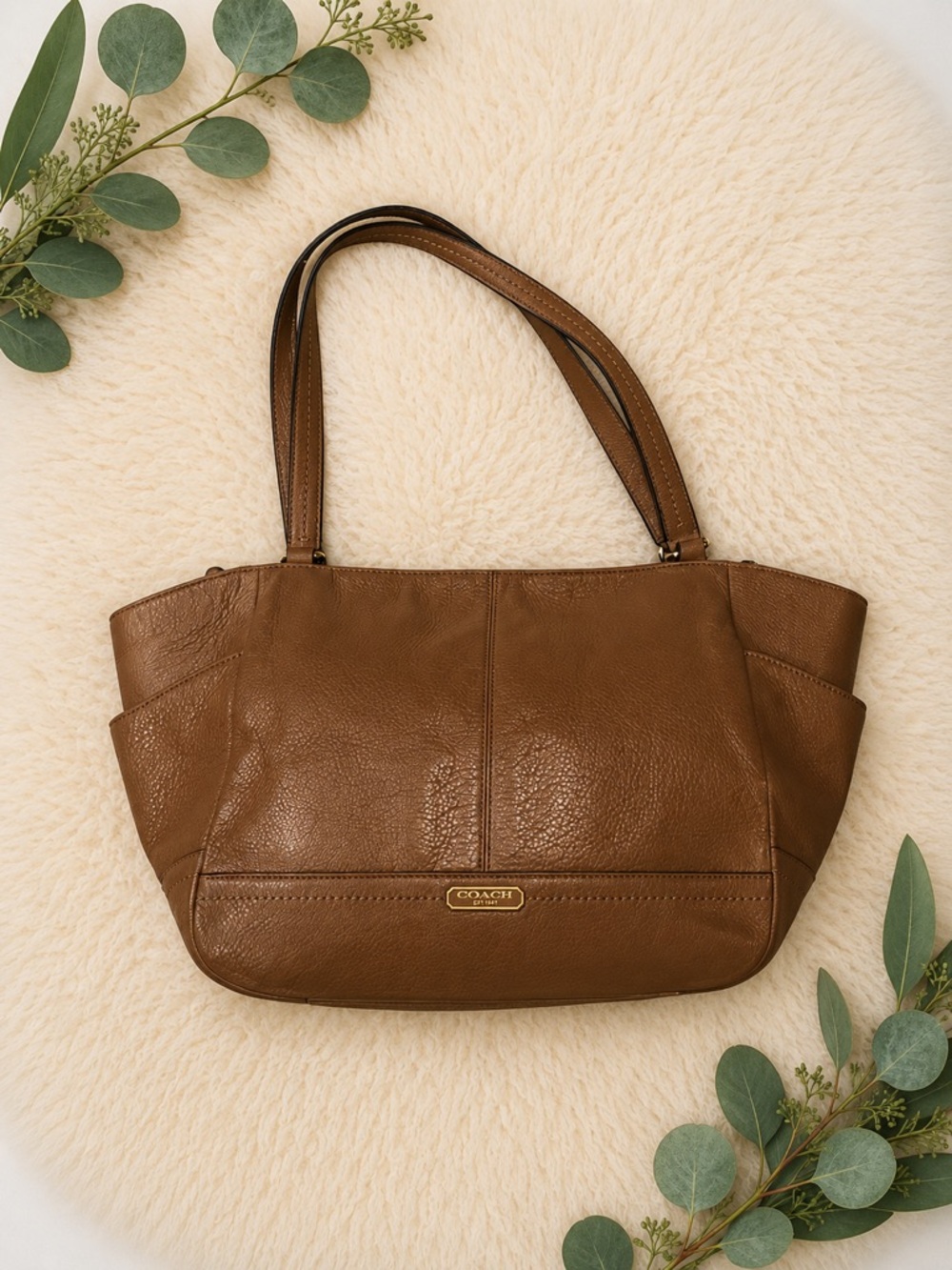 Coach Bag Tan Leather